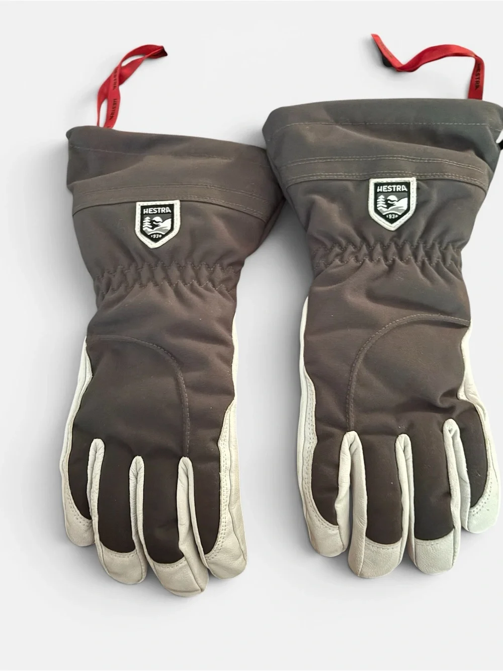 Hester’s Army Leather Heli 5 Finger Ski Gloves Women’s Size 8 NWOT
